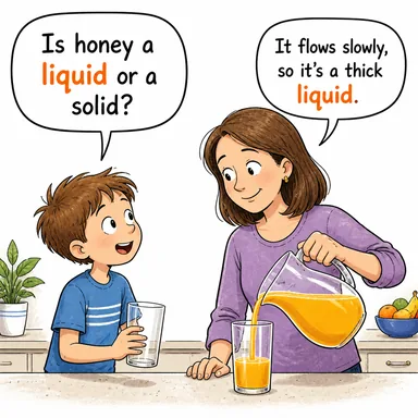 liquid (sıvı, akışkan) karikatürü — diyalogla bağlam içinde öğren