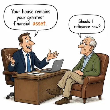 asset (varlık, mülk, kazanç/artı değer) karikatürü — diyalogla bağlam içinde öğren