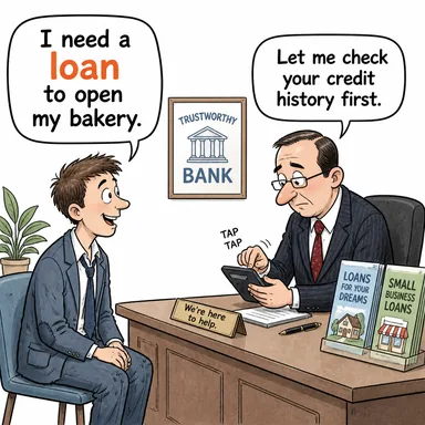 loan (kredi, borç) karikatürü — diyalogla bağlam içinde öğren