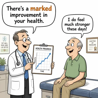 marked (belirgin, göze çarpan) karikatürü — diyalogla bağlam içinde öğren