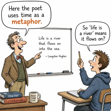 metaphor (mecaz, metafor, eğretileme) karikatürü — diyalogla bağlam içinde öğren