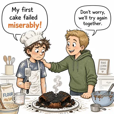 miserably (sefilce, perişan bir halde, berbat bir şekilde) karikatürü — diyalogla bağlam içinde öğren
