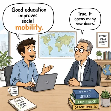 mobility (hareketlilik, seyyariyet, değişkenlik) karikatürü — diyalogla bağlam içinde öğren