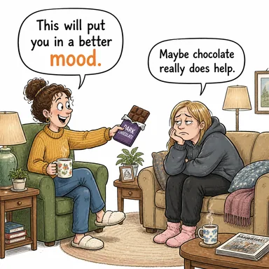 mood (ruh hali, mod) karikatürü — diyalogla bağlam içinde öğren