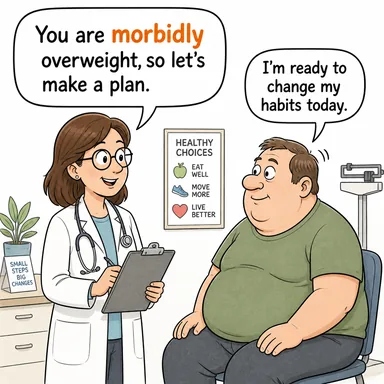 morbidly (hastalıklı bir şekilde, korkunç derecede) karikatürü — diyalogla bağlam içinde öğren