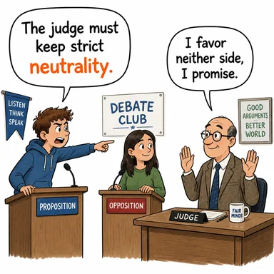 neutrality (tarafsızlık) karikatürü — diyalogla bağlam içinde öğren