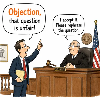 objection (itiraz, karşı çıkma) karikatürü — diyalogla bağlam içinde öğren