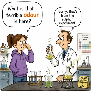 odour (koku (genelde nahoş)) karikatürü — diyalogla bağlam içinde öğren