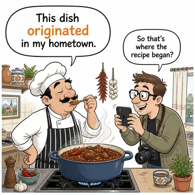 originate (meydana gelmek, kaynaklanmak, ortaya çıkmak) karikatürü — diyalogla bağlam içinde öğren