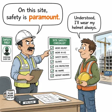 paramount (en önemli, üstün, yüce, asli) karikatürü — diyalogla bağlam içinde öğren
