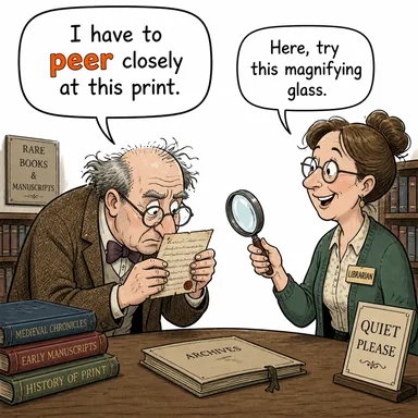 peer (dikkatle bakmak, süzmek) karikatürü — diyalogla bağlam içinde öğren