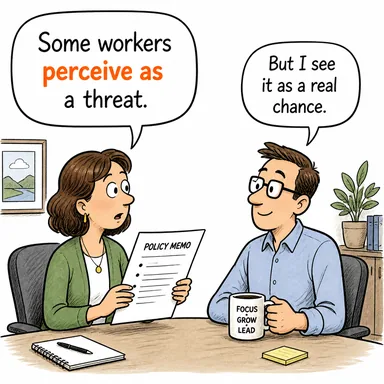 perceive as (...olarak algılamak, görmek) karikatürü — diyalogla bağlam içinde öğren