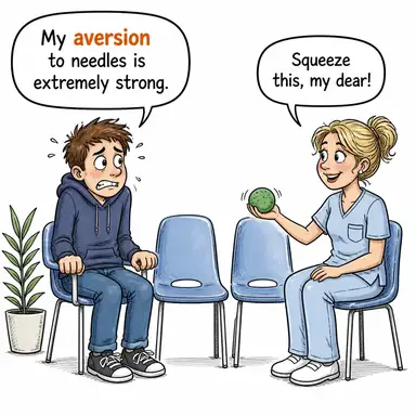 aversion (tiksinme, nefret, sevmeme) karikatürü — diyalogla bağlam içinde öğren