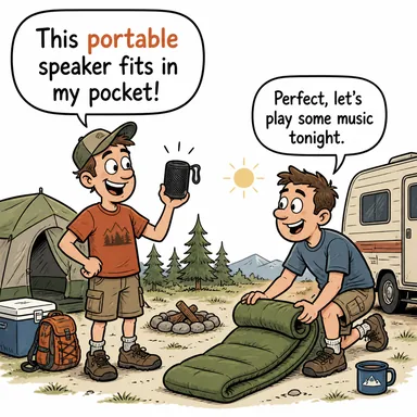 portable (taşınabilir, seyyar) karikatürü — diyalogla bağlam içinde öğren