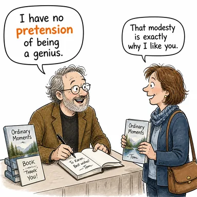 pretension (iddia, gösteriş, haksız talep) karikatürü — diyalogla bağlam içinde öğren