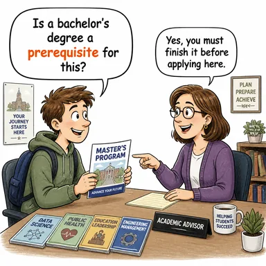prerequisite (ön koşul, ön şart) karikatürü — diyalogla bağlam içinde öğren