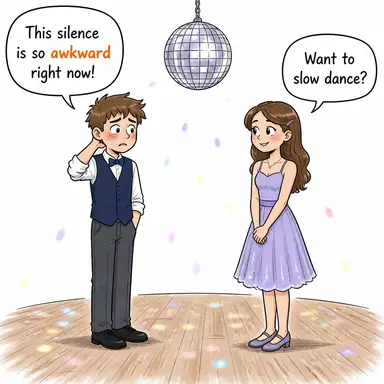 awkward (sakar, beceriksiz, garip (durum), zor) karikatürü — diyalogla bağlam içinde öğren