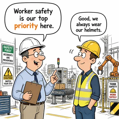 priority (öncelik, üstünlük) karikatürü — diyalogla bağlam içinde öğren