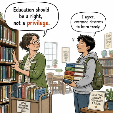 privilege (ayrıcalık, imtiyaz) karikatürü — diyalogla bağlam içinde öğren