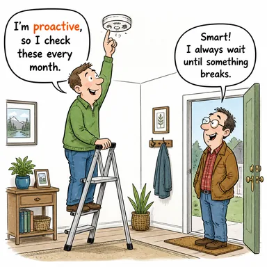 proactive (proaktif, önleyici tedbir alan, inisiyatif alan) karikatürü — diyalogla bağlam içinde öğren