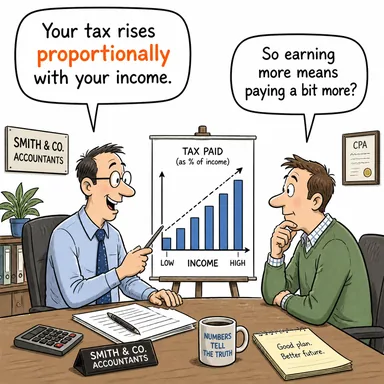 proportionally (oransal olarak, nispeten) karikatürü — diyalogla bağlam içinde öğren