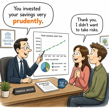 prudently (temkinli bir şekilde, akıllıca, ihtiyatla) karikatürü — diyalogla bağlam içinde öğren