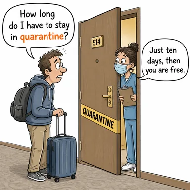 quarantine (karantina, karantinaya almak) karikatürü — diyalogla bağlam içinde öğren