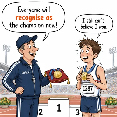 recognise as (...olarak tanımak, kabul etmek (ABD: recognize)) karikatürü — diyalogla bağlam içinde öğren