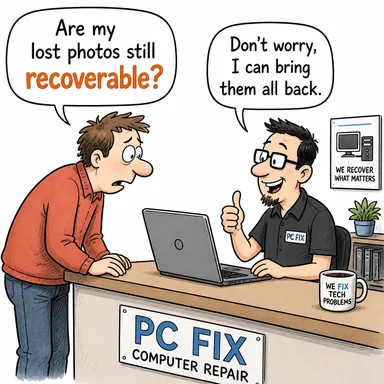 recoverable (geri kazanılabilir, telafi edilebilir) karikatürü — diyalogla bağlam içinde öğren