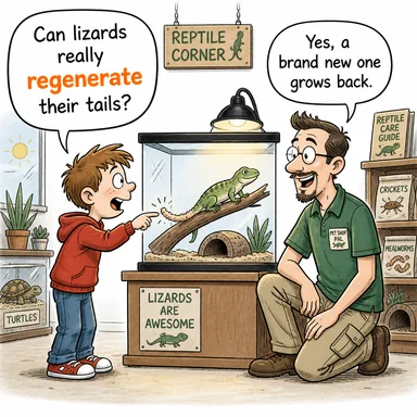 regenerate (yeniden oluşmak, canlandırmak, yenilemek) karikatürü — diyalogla bağlam içinde öğren