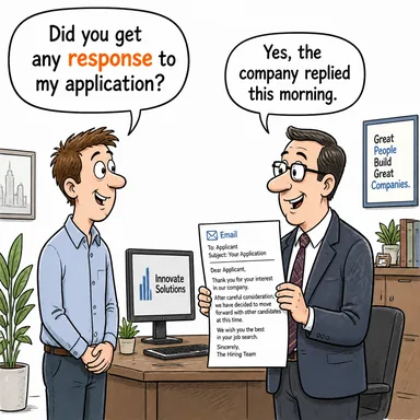 response (tepki, yanıt, müdahale) karikatürü — diyalogla bağlam içinde öğren