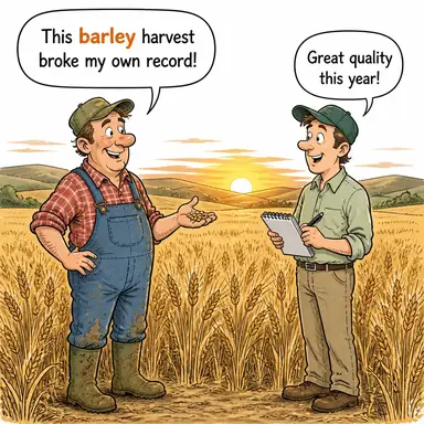 barley (arpa) karikatürü — diyalogla bağlam içinde öğren