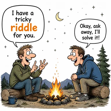 riddle (bilmece, muamma) karikatürü — diyalogla bağlam içinde öğren