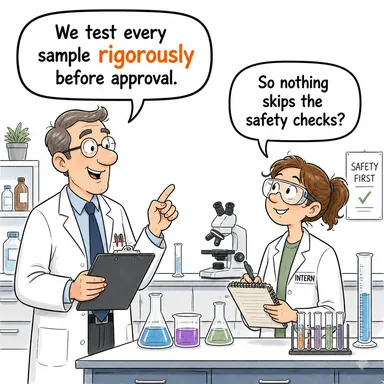 rigorously (titizlikle, sıkı bir şekilde) karikatürü — diyalogla bağlam içinde öğren
