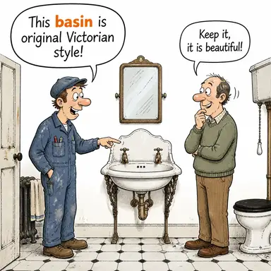 basin (havza, leğen, çanak) karikatürü — diyalogla bağlam içinde öğren
