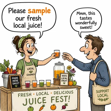 sample (örneklemek, tadına bakmak, denemek) karikatürü — diyalogla bağlam içinde öğren