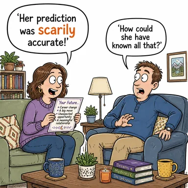 scarily (korkunç bir şekilde, ürkütücü derecede) karikatürü — diyalogla bağlam içinde öğren