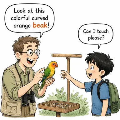 beak (gaga) karikatürü — diyalogla bağlam içinde öğren