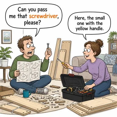 screwdriver (tornavida) karikatürü — diyalogla bağlam içinde öğren
