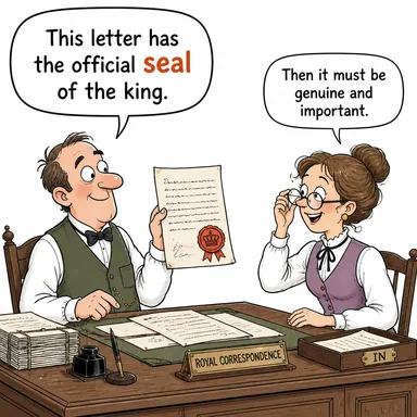 seal (mühür, damga, fok balığı) karikatürü — diyalogla bağlam içinde öğren