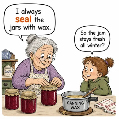 seal (mühürlemek, yalıtmak, kesinleştirmek) karikatürü — diyalogla bağlam içinde öğren