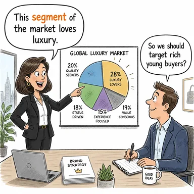 segment (parça, dilim, bölüm, kesim) karikatürü — diyalogla bağlam içinde öğren