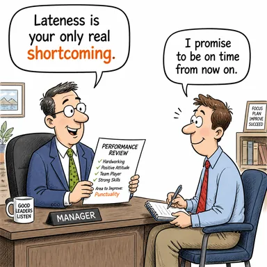 shortcoming (kusur, eksiklik, zaaf) karikatürü — diyalogla bağlam içinde öğren