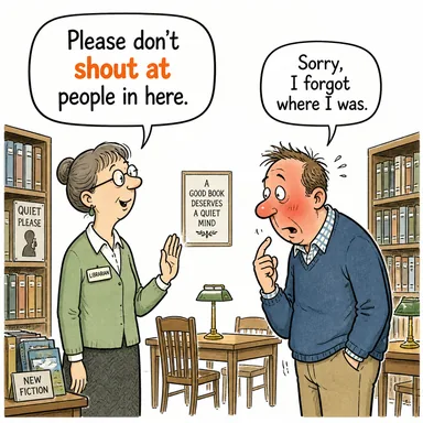 shout at (birine bağırmak, haykırmak) karikatürü — diyalogla bağlam içinde öğren