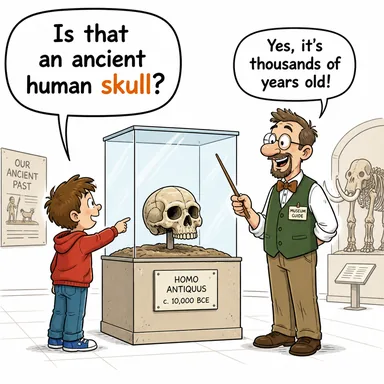 skull (kafatası) karikatürü — diyalogla bağlam içinde öğren