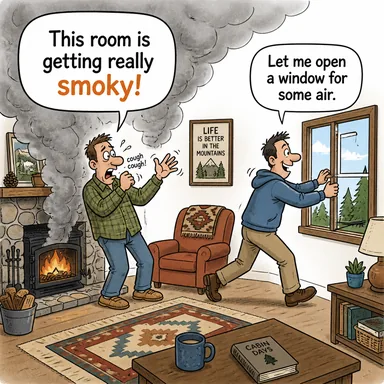 smoky (dumanlı, isli) karikatürü — diyalogla bağlam içinde öğren