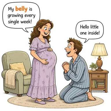 belly (karın, göbek) karikatürü — diyalogla bağlam içinde öğren