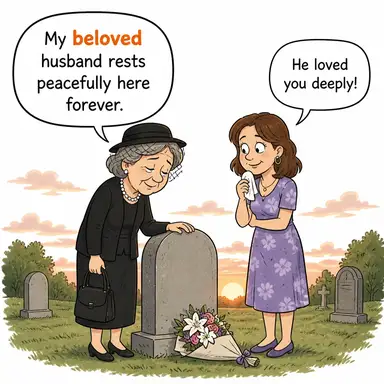 beloved (sevgili, çok sevilen) karikatürü — diyalogla bağlam içinde öğren