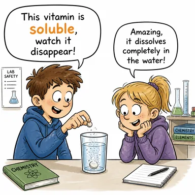 soluble (çözünebilir, suda eriyen, çözümlenebilir (sorun)) karikatürü — diyalogla bağlam içinde öğren