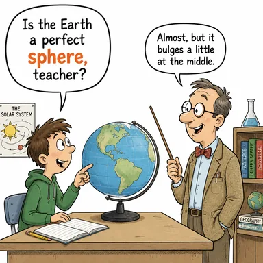 sphere (küre; alan, saha, etki alanı (mecaz)) karikatürü — diyalogla bağlam içinde öğren